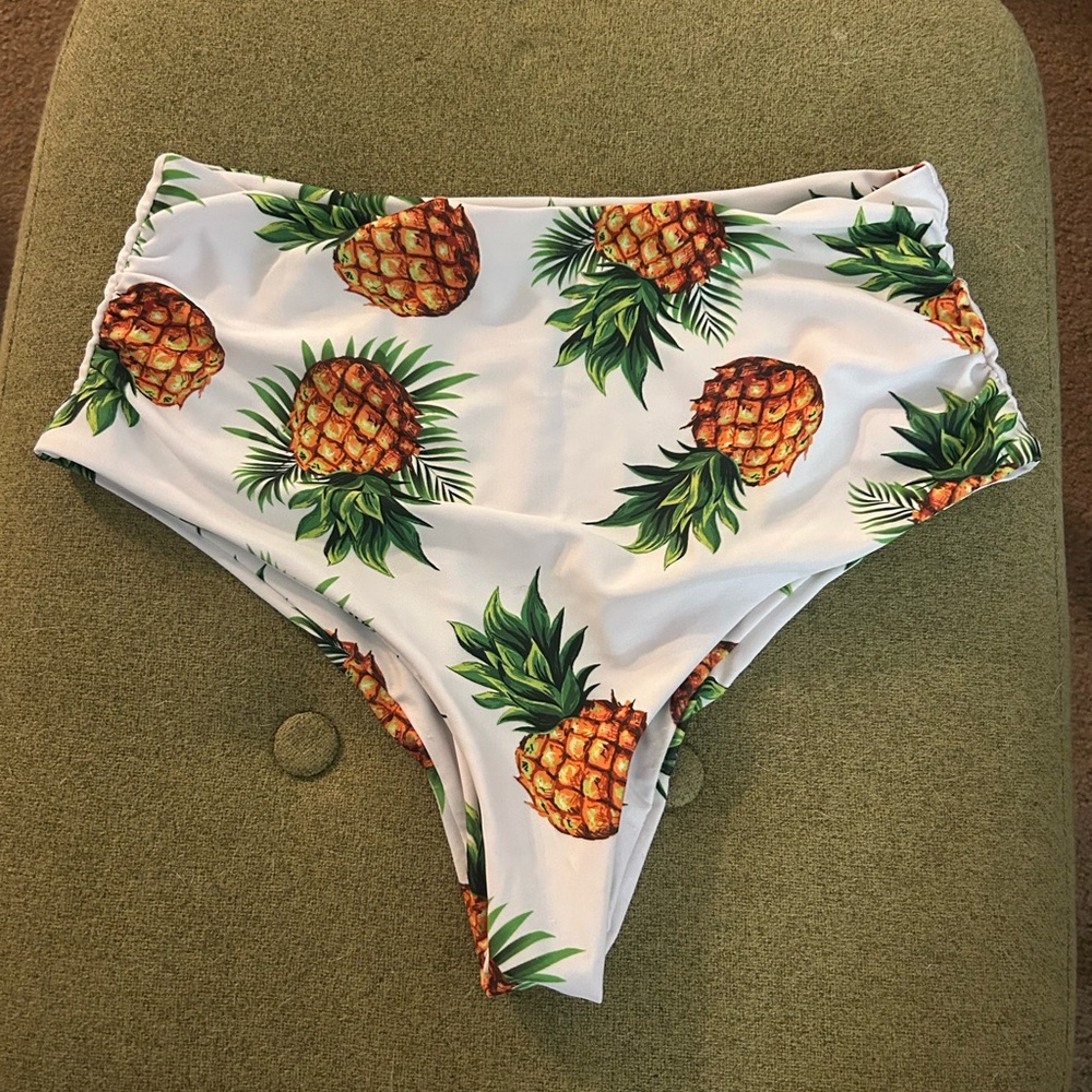 Zaful Tropical Print Bikini Bottom